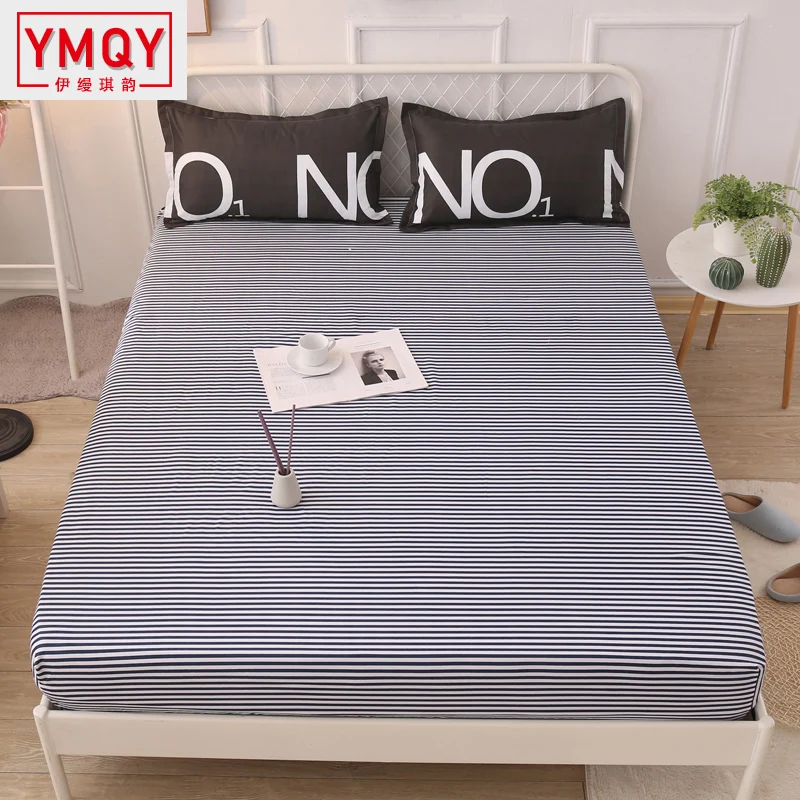 YMQY High Quality Stripe Printing Bed Mattress Cover Protector Air-Permeable Home Textile Mattress Cover Grippers Bed Linens H
YMQY High Quality Stripe Printing Bed Mattress Cover Protector Air-Permeable Home Textile Mattress Cover Grippers Bed Linens H