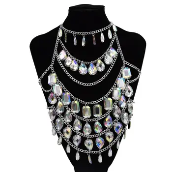 Big Crystal Tassel Belt Waist Chains Body Jewelry Sets Women Sexy Bra Harness Choker Necklace Dancing Statement Belly Body Chain
Big Crystal Tassel Belt Waist Chains Body Jewelry Sets Women Sexy Bra Harness Choker Necklace Dancing Statement Belly Body Chain