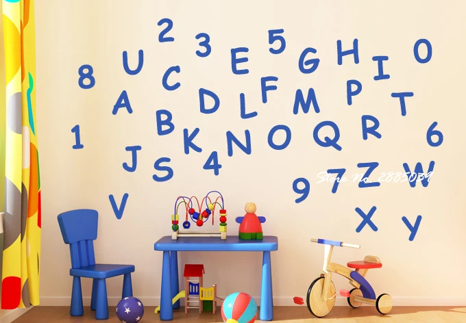 Letters of the ABC and numbers 0 to 9 Wall Stickers For Kids Rooms DIY Self-Adhesive Art Vinyl Decals Home Decor Removable LA323
Letters of the ABC and numbers 0 to 9 Wall Stickers For Kids Rooms DIY Self-Adhesive Art Vinyl Decals Home Decor Removable LA323