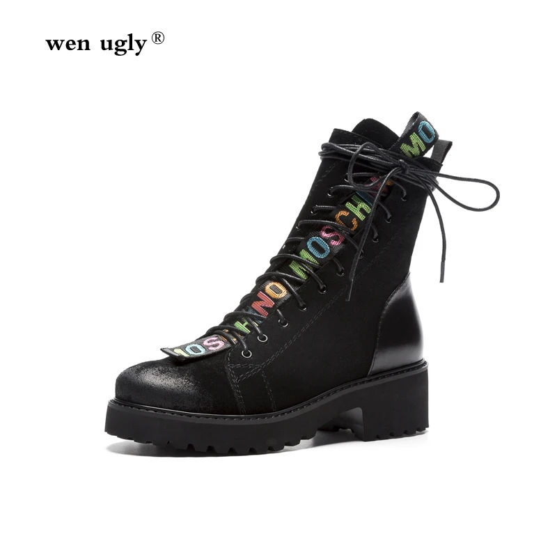 wen ugly Leather martin boots women platform women's motorcycle boots 2018 new winter women's boots fashion casual travel boots
wen ugly Leather martin boots women platform women's motorcycle boots 2018 new winter women's boots fashion casual travel boots
