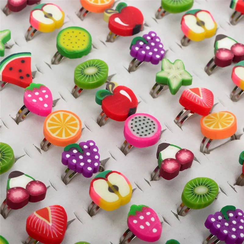 imixlot 10 PCS Cartoon Fruits Colorful Polymer Clay Rings Set For Children Best Gifts For Kids Randomly Send
imixlot 10 PCS Cartoon Fruits Colorful Polymer Clay Rings Set For Children Best Gifts For Kids Randomly Send