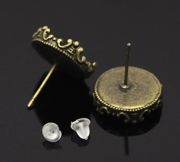 DoreenBeads Zinc alloy Earrings Findings Round Antique Bronze Cabochon Settings(Fits 13.5mm )16mm(5/8")x 15mm(5/8"),2 Pieces
DoreenBeads Zinc alloy Earrings Findings Round Antique Bronze Cabochon Settings(Fits 13.5mm )16mm(5/8")x 15mm(5/8"),2 Pieces