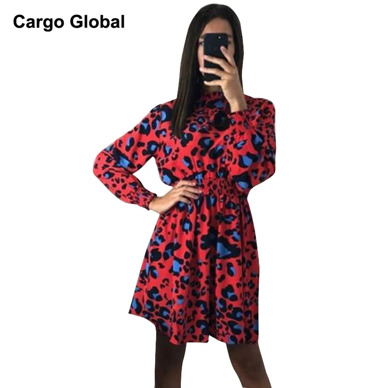 2019 Women Long Sleeve Dress Leopard Print Mini Dresses Casual Elegant Autumn Winter Women'S Dresses Vestidos Feminino
2019 Women Long Sleeve Dress Leopard Print Mini Dresses Casual Elegant Autumn Winter Women'S Dresses Vestidos Feminino