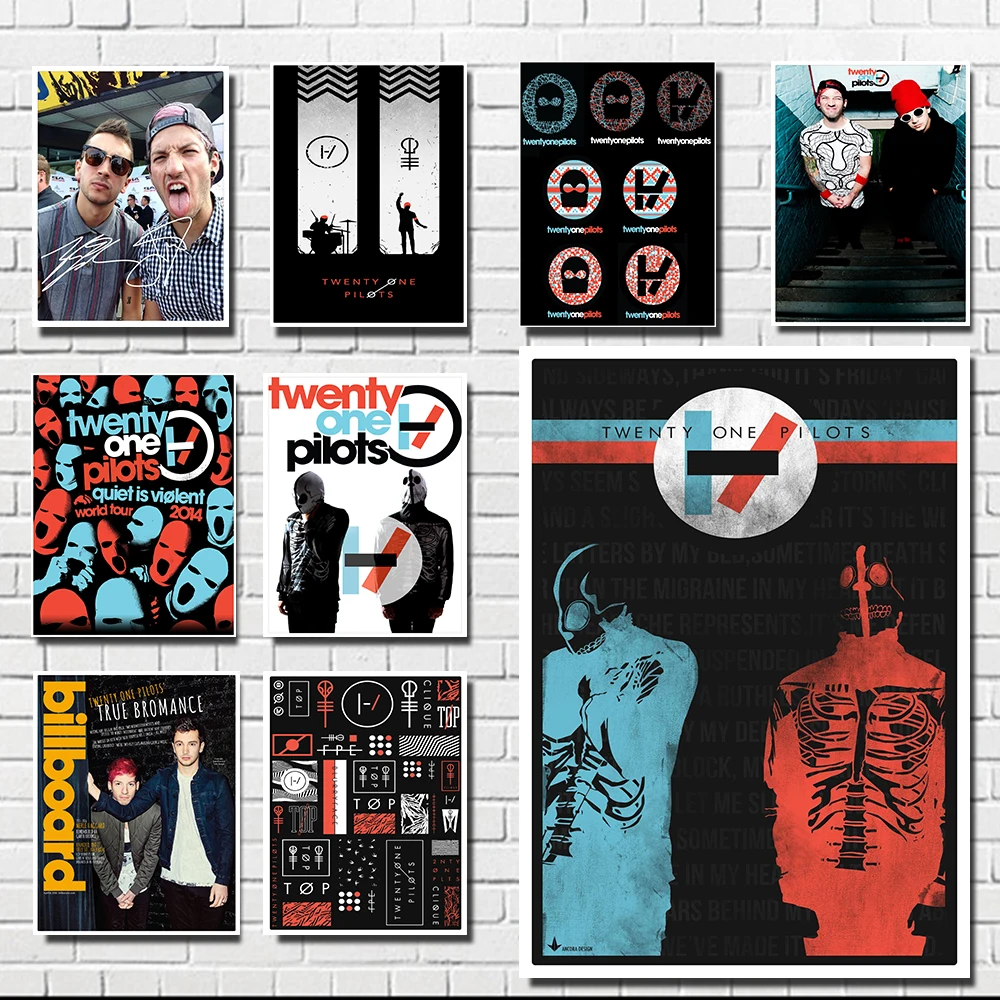 Плакат Twenty one pilots четкое изображение настенные наклейки украшение для дома