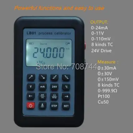 New LB01 Thermocouple Current Voltmeter Signal Generator Source Calibrator Process Calibrator 4-20mA/0-10V/mV
New LB01 Thermocouple Current Voltmeter Signal Generator Source Calibrator Process Calibrator 4-20mA/0-10V/mV