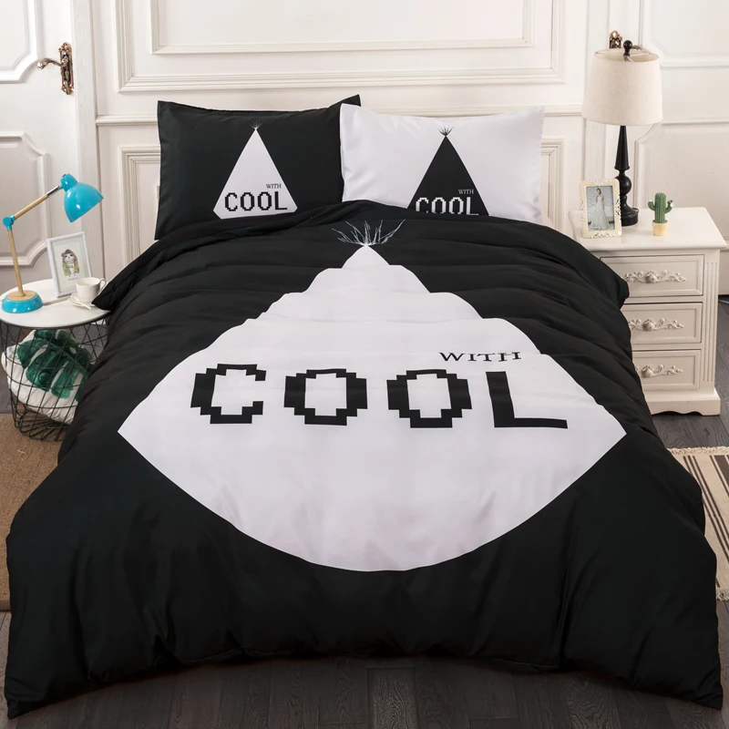 Royal Bedding Set Print Bedlinen Double Single Queen King Size Cotton Black/White Series Duvet Cover Pillow Case Cool Bedclothes
Royal Bedding Set Print Bedlinen Double Single Queen King Size Cotton Black/White Series Duvet Cover Pillow Case Cool Bedclothes