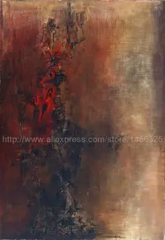 Zhao wuji hand painted Abstract canvas art red picture decor living room wall Office background
Zhao wuji hand painted Abstract canvas art red picture decor living room wall Office background