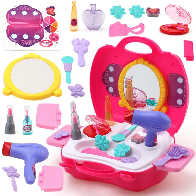Pretend Play Make Up Toy 21pcs/set Make Up Set Hairdressing Simulation Plastic Toy for Girls Dressing Cosmetic Bag Carry Case
Pretend Play Make Up Toy 21pcs/set Make Up Set Hairdressing Simulation Plastic Toy for Girls Dressing Cosmetic Bag Carry Case