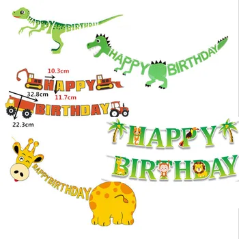 Animal Dinosaur Happy Birthday Banner Party Decorations Kids Garland Children Baby Boy Girl Child Bunting Adult Favors Supplies
Animal Dinosaur Happy Birthday Banner Party Decorations Kids Garland Children Baby Boy Girl Child Bunting Adult Favors Supplies