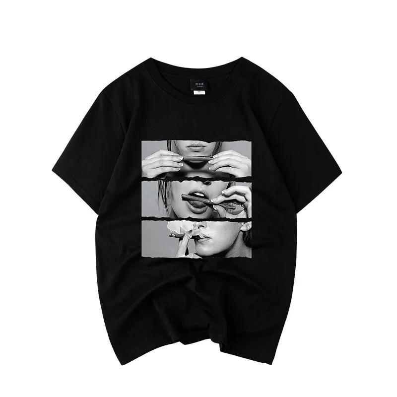 2019 Spring and Summer Causal T Shirts Women Smoking Printing Woman Loose Tops Hip Hop Style Tshirt
2019 Spring and Summer Causal T Shirts Women Smoking Printing Woman Loose Tops Hip Hop Style Tshirt