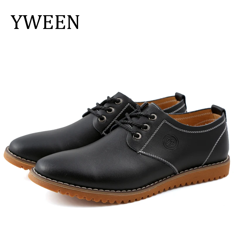 Spring and Autumn Men's Leather shoes fashion casual shoes Lace-up style Pure color flat shoes cowhide shoes large size 45-46
Spring and Autumn Men's Leather shoes fashion casual shoes Lace-up style Pure color flat shoes cowhide shoes large size 45-46