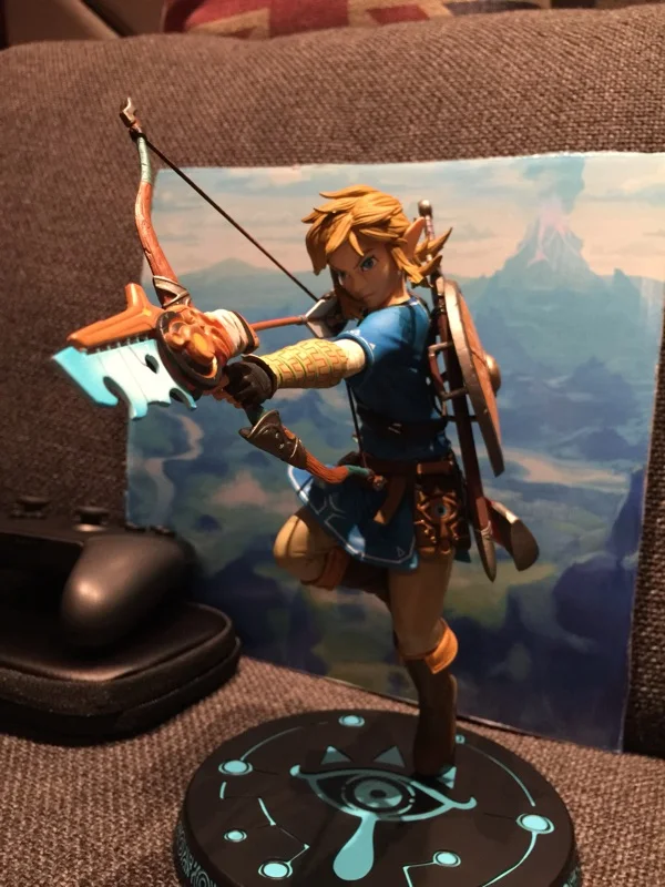 Legend of Zelda рисунок дыхание диких ссылка ПВХ модель Фигурка игрушки|Игровые фигурки