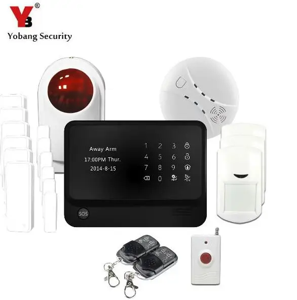 YoBang Security Wireless Home Safety Touch Screen GSM GPRS Alarm System With Alarm Smoke Fire Sensor Alert Buttor For Elderly.
YoBang Security Wireless Home Safety Touch Screen GSM GPRS Alarm System With Alarm Smoke Fire Sensor Alert Buttor For Elderly.