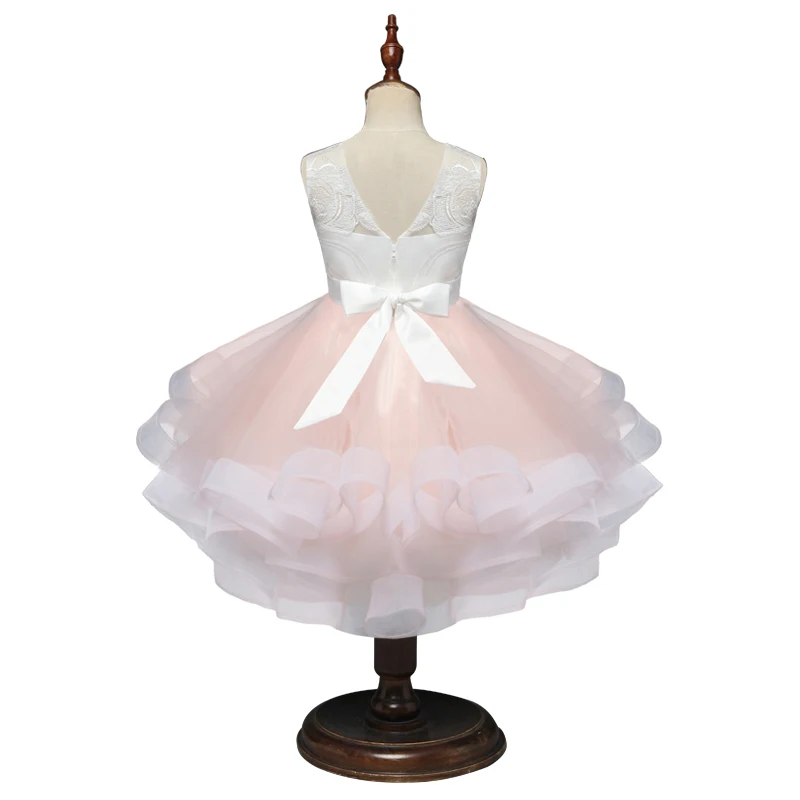 2019 New Tutu Girls Dress Princess Wedding Party Prom Gown Cute Children Evening Clothing Tule Kids Dresses For Girls 8 Years (2)