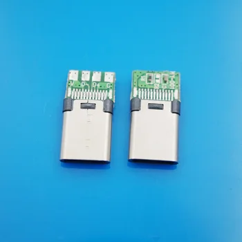 100pcs/lot USB 3.1 Type C Connector 10Pin with PCB Board Micro TYPE C Data socket
100pcs/lot USB 3.1 Type C Connector 10Pin with PCB Board Micro TYPE C Data socket