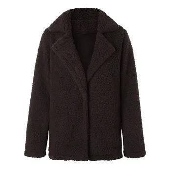 Fashion Plush Jacket Womens Outerwear Coats Winter Hot Lapel Long Sleeve Thick Wool Blend Nylon Female Cardigans Windbreaker
Fashion Plush Jacket Womens Outerwear Coats Winter Hot Lapel Long Sleeve Thick Wool Blend Nylon Female Cardigans Windbreaker