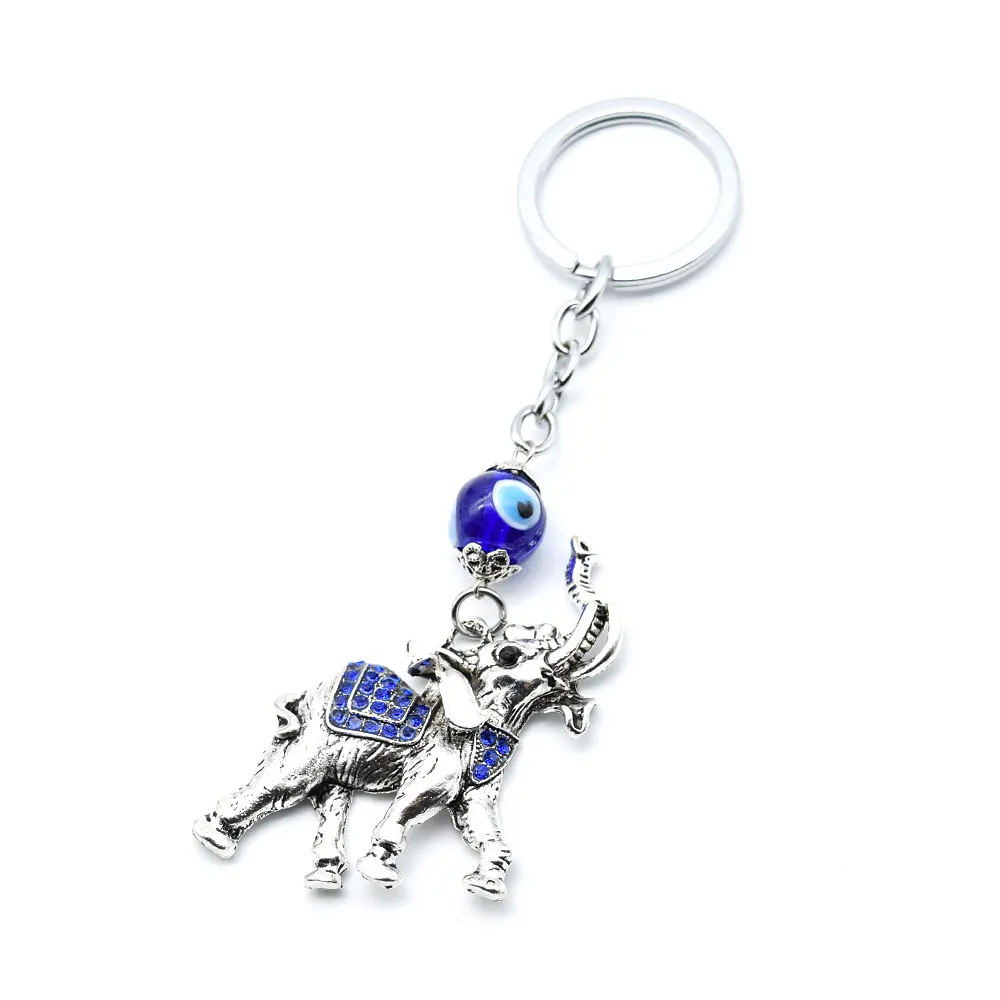 Pameng New Fashion Cute Animal Key Chains Blue Bead Metal Key Ring Crystal Elephant Keychain
Pameng New Fashion Cute Animal Key Chains Blue Bead Metal Key Ring Crystal Elephant Keychain