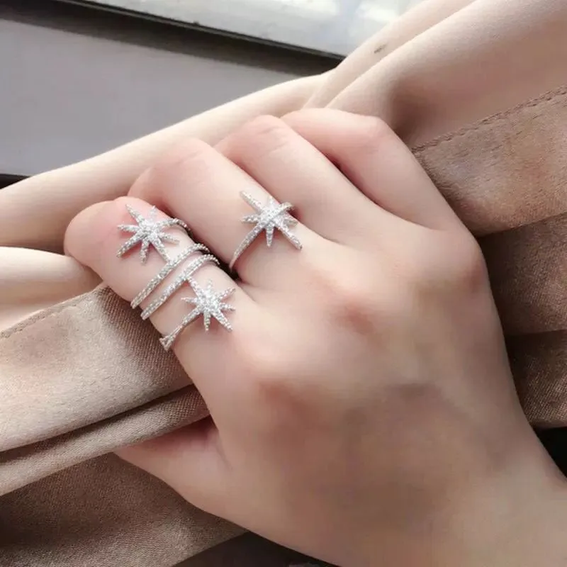 UILZ New Hot Sale Fashion CZ Zirconia Silver Color Pentagram Shape Rings for Women Rings Man Party Jewelry Gifts URL3002
UILZ New Hot Sale Fashion CZ Zirconia Silver Color Pentagram Shape Rings for Women Rings Man Party Jewelry Gifts URL3002