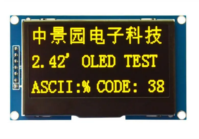 Wholesale 5pcs 2.42" 12864 OLED Display Module SPI Serial FOR Ardui C51 STM32 Yellow
Wholesale 5pcs 2.42" 12864 OLED Display Module SPI Serial FOR Ardui C51 STM32 Yellow