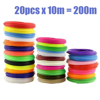 3DDPLUS 3D Pen Filament Refills 1.75mm ABS Printer Refill Pack 200M (20 color, 10m each) for 3d drawing pen printing 3d plastic
3DDPLUS 3D Pen Filament Refills 1.75mm ABS Printer Refill Pack 200M (20 color, 10m each) for 3d drawing pen printing 3d plastic