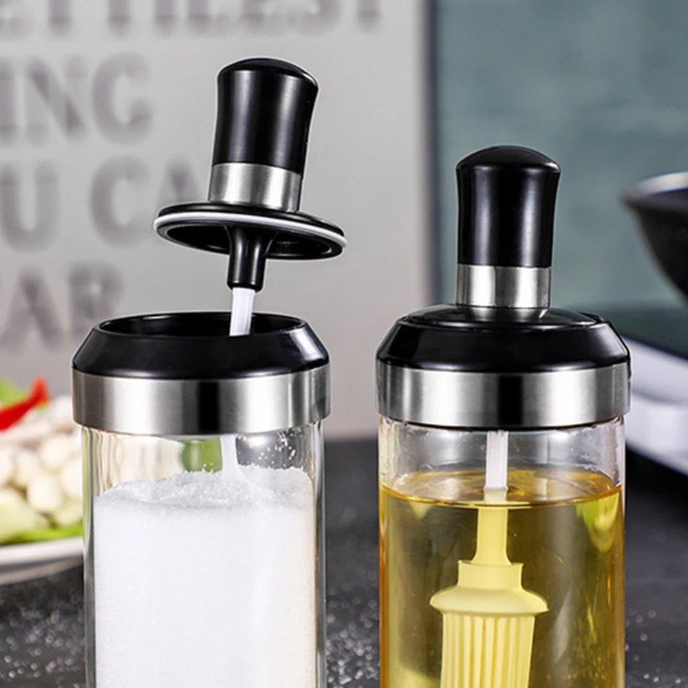 Kitchen Glass Seasoning Bottle Salt Storage Box Spice Jar with Spoon Kitchen Supplies For Salt Sugar Pepper Powder
Kitchen Glass Seasoning Bottle Salt Storage Box Spice Jar with Spoon Kitchen Supplies For Salt Sugar Pepper Powder
