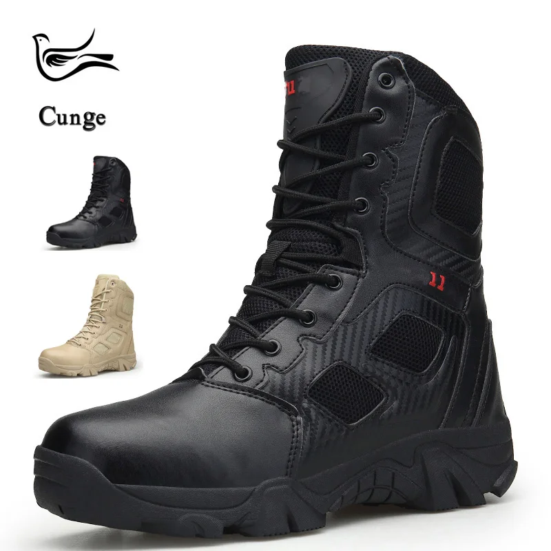 Men's Tactical Shoes Boots Army Military Combat Shoes Outdoor Anti-slip Leather Breathable Trekking Hiking Shoes Boots
Men's Tactical Shoes Boots Army Military Combat Shoes Outdoor Anti-slip Leather Breathable Trekking Hiking Shoes Boots