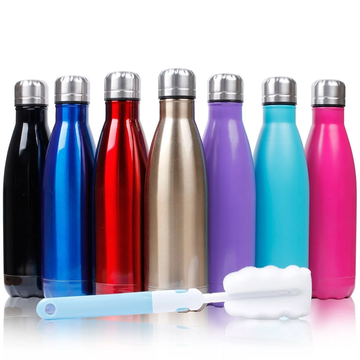 500ML Water Bottle 1 Litre Leakproof Sport BPA Free Large Capacity with Cleaning Brush Fruit Recipe for Outdoor
500ML Water Bottle 1 Litre Leakproof Sport BPA Free Large Capacity with Cleaning Brush Fruit Recipe for Outdoor