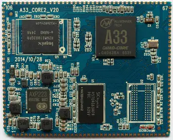 Open source Quanzhi A33 core board 2 / stamp hole 134PIN / quad core A7 / low version / frequency 1.5G
Open source Quanzhi A33 core board 2 / stamp hole 134PIN / quad core A7 / low version / frequency 1.5G