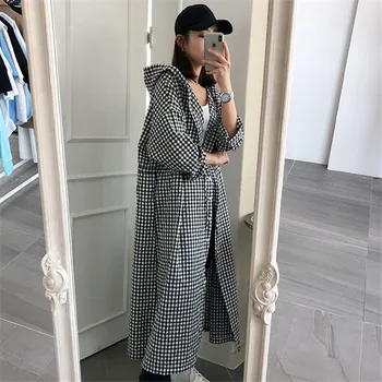 SuperAen 2020 New Korean Style Women Long Shirts Casual Cotton Fashion Loose Hooded Plaid Blouses Long-sleeved Wild Shirt Female
SuperAen 2020 New Korean Style Women Long Shirts Casual Cotton Fashion Loose Hooded Plaid Blouses Long-sleeved Wild Shirt Female
