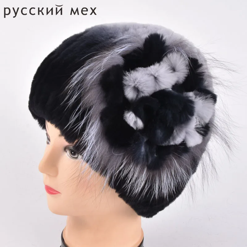 Женские зимние меховые шапки, вязаные шапки из натурального кроличьего меха и Меха чернобурки с цветами сбоку, женские шапочки, шапки для девочек, новое поступление
Женские зимние меховые шапки, вязаные шапки из натурального кроличьего меха и Меха чернобурки с цветами сбоку, женские шапочки, шапки для девочек, новое поступление