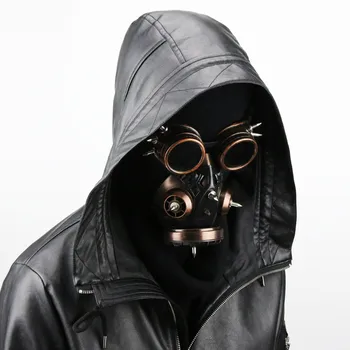Takerlama Unisex Cool Steampunk Military Goggles Vintage Gas Respirator Mask Halloween Party Cosplay Punk Rock Gothic Accessory
Takerlama Unisex Cool Steampunk Military Goggles Vintage Gas Respirator Mask Halloween Party Cosplay Punk Rock Gothic Accessory