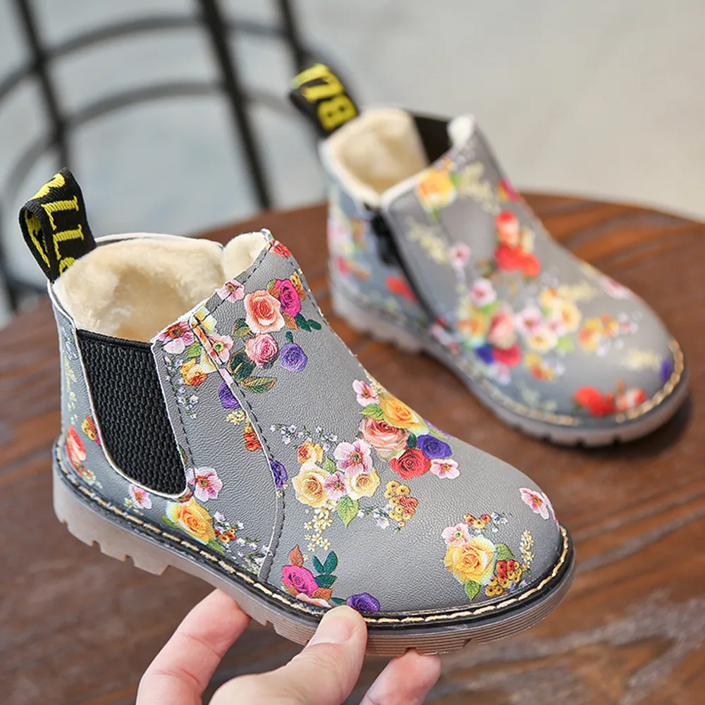 Child Baby Girls Shoes Thick Fashion Leather Floral Kids Shoes Martin Boots Children Booties Toddler Anti-Slip New Arrival S#
Child Baby Girls Shoes Thick Fashion Leather Floral Kids Shoes Martin Boots Children Booties Toddler Anti-Slip New Arrival S#