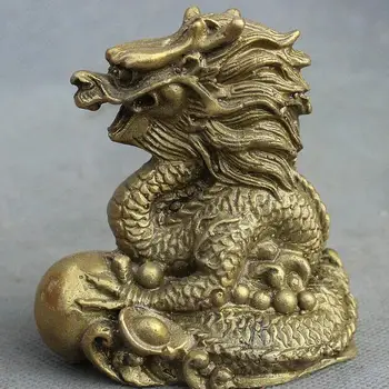 China Feng Shui Brass Copper Wealth YuanBao Coin Year Zodiac Dragon Loong Statue
China Feng Shui Brass Copper Wealth YuanBao Coin Year Zodiac Dragon Loong Statue