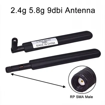 10 piece/lot Dual-Band Wifi antenna 2.4g 5.8g 9dbi Aerial RP SMA male Connector Antenna Free Shipping 
10 piece/lot Dual-Band Wifi antenna 2.4g 5.8g 9dbi Aerial RP SMA male Connector Antenna Free Shipping