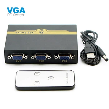 Bowu 500MHz 2 Port SVGA VGA Switch Box 2 Input 1 Output Computer TV Box Share a Monitor HDTV Projector with IR Remote Control
Bowu 500MHz 2 Port SVGA VGA Switch Box 2 Input 1 Output Computer TV Box Share a Monitor HDTV Projector with IR Remote Control