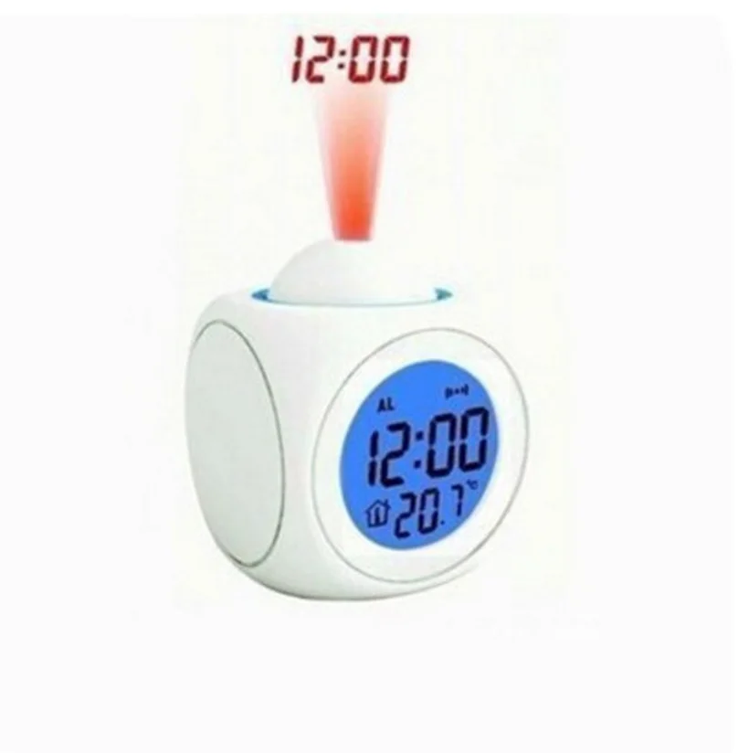 LCD Projection LED Display Time Digital Alarm Clock Talking Voice Prompt Thermometer Snooze Function Desk Hot Sale USB Clock
LCD Projection LED Display Time Digital Alarm Clock Talking Voice Prompt Thermometer Snooze Function Desk Hot Sale USB Clock