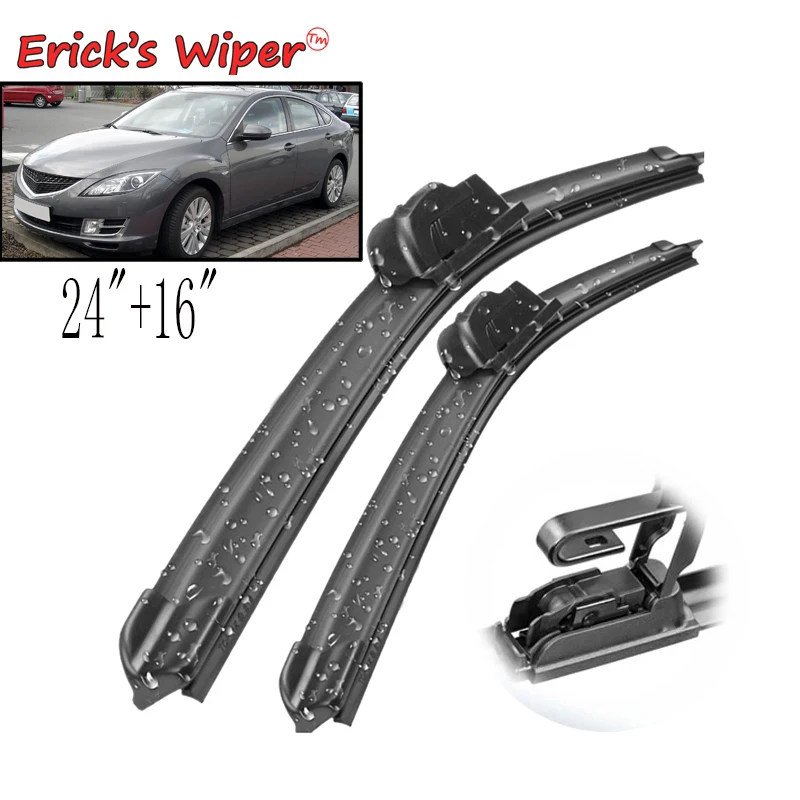 Erick's Wiper LHD Front Wiper Blades For Mazda 6 GH1 MK2 2007 - 2012 Windshield Windscreen Front Window 24"+16"
Erick's Wiper LHD Front Wiper Blades For Mazda 6 GH1 MK2 2007 - 2012 Windshield Windscreen Front Window 24"+16"