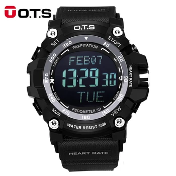 Casual OTS LED Mens Military Digital Watch Men Sports Watches Heart Rate Monitor Waterproof Outdoor Wristwatch
Casual OTS LED Mens Military Digital Watch Men Sports Watches Heart Rate Monitor Waterproof Outdoor Wristwatch