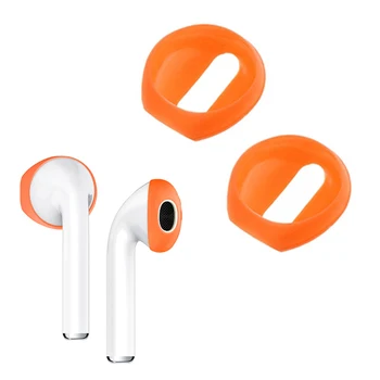 

New Fashion Color 1 pairs Soft Ultra Thin Earphone Tips Anti Slip Earbud Silicone Earphone Case Cover For Apple AirPods Earpods