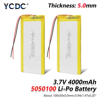 1/2/4pcs 3.7V 5050100 4000mAh Lithium Battery Replacement For MP4 MP5 Tablet GPS Tablet DVD machine, Bluetooth Speaker
1/2/4pcs 3.7V 5050100 4000mAh Lithium Battery Replacement For MP4 MP5 Tablet GPS Tablet DVD machine, Bluetooth Speaker