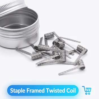 Volcanee 10pcs Ni80 Coil Vape Chain Link Staple Staggered Wrap Heating Wire for RDA RTA Atomizer Box Mod E Cig Prebuilt Coils
Volcanee 10pcs Ni80 Coil Vape Chain Link Staple Staggered Wrap Heating Wire for RDA RTA Atomizer Box Mod E Cig Prebuilt Coils