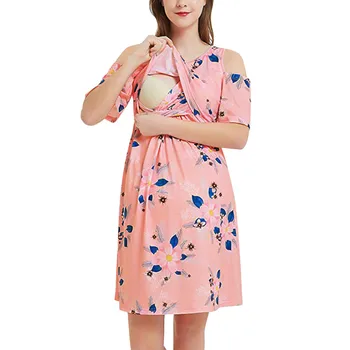 vetement femme Women Pregnant maternity clothe dress Summer Short Sleeve Floral Print Nursing Breastfeeding Dress ropa mujer
vetement femme Women Pregnant maternity clothe dress Summer Short Sleeve Floral Print Nursing Breastfeeding Dress ropa mujer