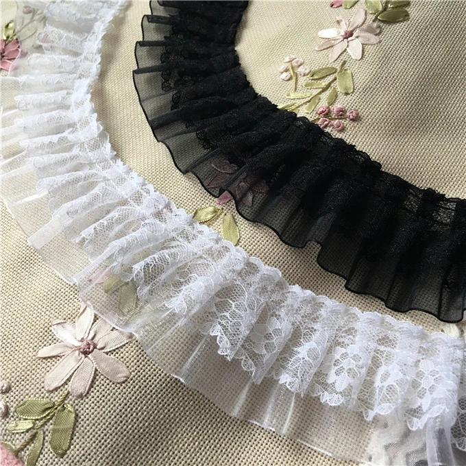 5Yds/lot Diy Pink Blue Yellow 5CM Wide Frill Lace Apparel Cuff Double Layered Frill Ribbon Stereo Lace Accessories Z1592
5Yds/lot Diy Pink Blue Yellow 5CM Wide Frill Lace Apparel Cuff Double Layered Frill Ribbon Stereo Lace Accessories Z1592