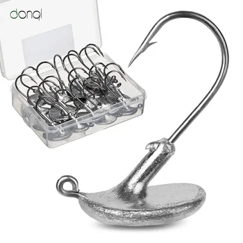 DONQL 20pcs/box Lead Head Tumbler Fishing Hook Barbed Hook for Carp Fishing Accessories Anti-hanging Grass Hook Crank Worm Lure
DONQL 20pcs/box Lead Head Tumbler Fishing Hook Barbed Hook for Carp Fishing Accessories Anti-hanging Grass Hook Crank Worm Lure