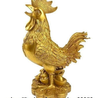 China Brass Copper Folk Zodiac Wealth Money Yuanbao Chicken Cock Rooster Statue
China Brass Copper Folk Zodiac Wealth Money Yuanbao Chicken Cock Rooster Statue