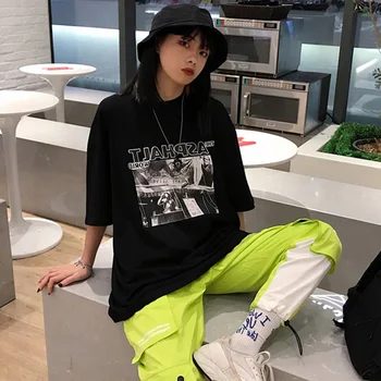 harajuku T-shirts Women Simple Tops letter Printed Korean Summer t shirt hip hop streetwear Leisure All-match Short Sleeve Tees
harajuku T-shirts Women Simple Tops letter Printed Korean Summer t shirt hip hop streetwear Leisure All-match Short Sleeve Tees