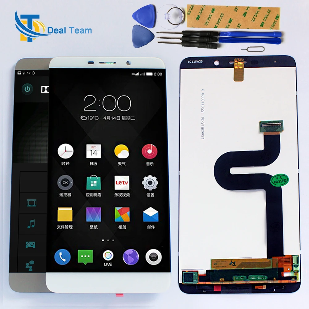 Replacement For Leco Max X910 LCD Display touch screen Digitizer Assembly for LETV Le X900 6.3 inch 2560*1440 with Free Tools
Replacement For Leco Max X910 LCD Display touch screen Digitizer Assembly for LETV Le X900 6.3 inch 2560*1440 with Free Tools