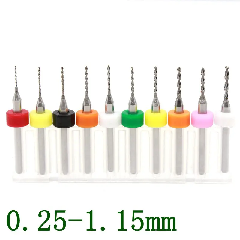 Carbide Drills 0.25-1.15mm 10PCS CNC Milling Cutters, Printed Circuit Boards Miniature Engraving Drills, Metalworking Tools
Carbide Drills 0.25-1.15mm 10PCS CNC Milling Cutters, Printed Circuit Boards Miniature Engraving Drills, Metalworking Tools