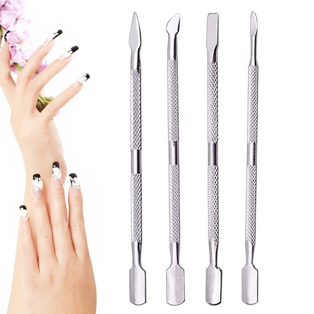 ELECOOL 4 Pcs/set High Quality Durable Head Nail Cuticle Pusher Spoon Cleaner Stainless Steel Dead skin push Nipper Spoon Tools
ELECOOL 4 Pcs/set High Quality Durable Head Nail Cuticle Pusher Spoon Cleaner Stainless Steel Dead skin push Nipper Spoon Tools