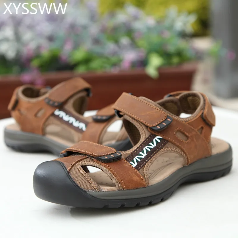 Men Sandals Genuine Leather Sandals Men Fashion Hook & Loop Comfortable Leisure Brand Shoes Men Beach Sandals Sandalias Hombre
Men Sandals Genuine Leather Sandals Men Fashion Hook & Loop Comfortable Leisure Brand Shoes Men Beach Sandals Sandalias Hombre